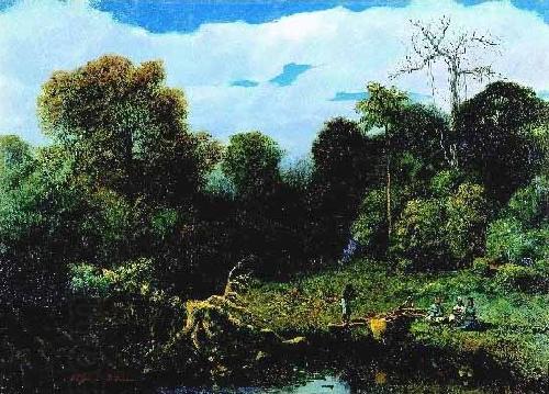 William-Adolphe Bouguereau River landscape China oil painting art